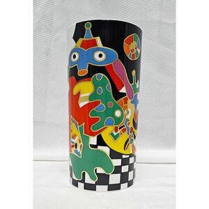 Signed Otmar Alt Rosenthal Germany Porcelain Abstract Art Vase